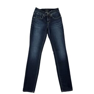 Silver‎ Jeans Co Elyse Boyfriend Dark Wash Mid Rise Denim Jeans W25 L29